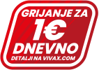 Vivax grijanje za 1€ dnevno